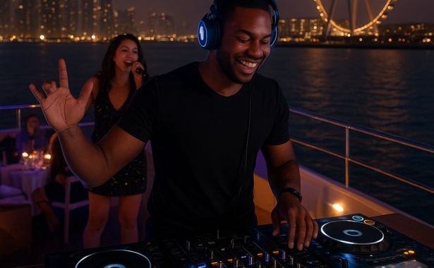Dinner Cruise 3 live GJ music in Dinner Cruise - Adventure Tours Dubai